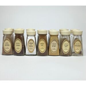 Vintage Lot of 14 Durkee Spice Jars - Used DY2409